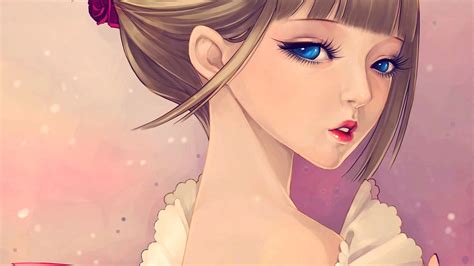 Beauty Anime Blonde Girl Blue Eyes Wallpaper 1920x1080 9044