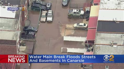 Water Main Break Floods Streets And Basements In One News Page Video