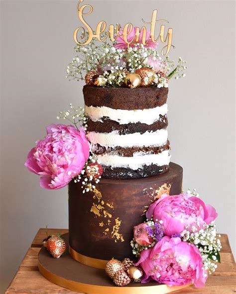 Naked Ganache Cake Decorated Cake By Cupcakes By K CakesDecor