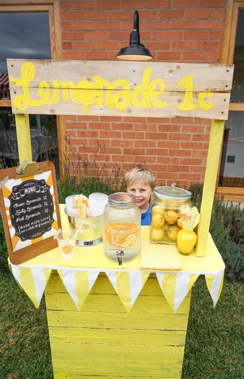 Kids Lemonade Stands Lemonade Stand Party Lemonade Sign Carnival