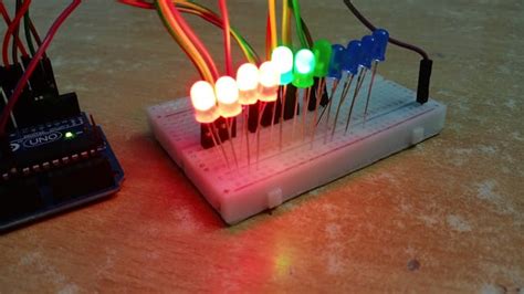 Multiple Rgb Led Chaser Using Arduino Uno Arduino Project Hub