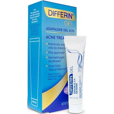 Differin Adapalene Gel 01 For Acne Treatment Packaging Size 15g At
