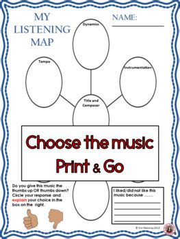 Listening to music, hearing music today music is everywhere; MUSIC APPRECIATION: MUSIC Listening Worksheets by ...