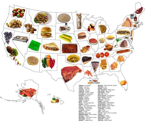 The United Steaks Of America A State By State Food Map