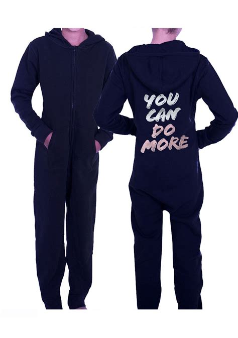 Black Onesie With Motivational Print In Silver And Rose Gold A Star