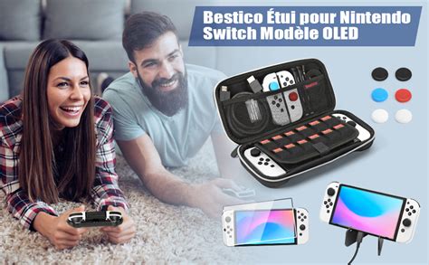 Bestico Étui Pour Nintendo Switch Oled Protection Pour Switch Oled Kit