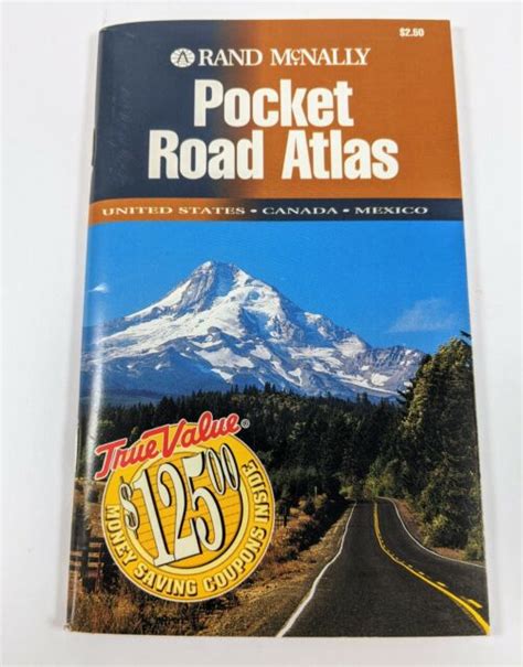 Rand Mcnally Pocket Road Atlas Us Canada 1994 True Value Longeneckers