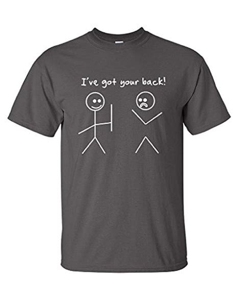 I Got Your Back Stick Figure T Idea Novelty Sarcastic Graphic Funny T Shirt In T Shirts From