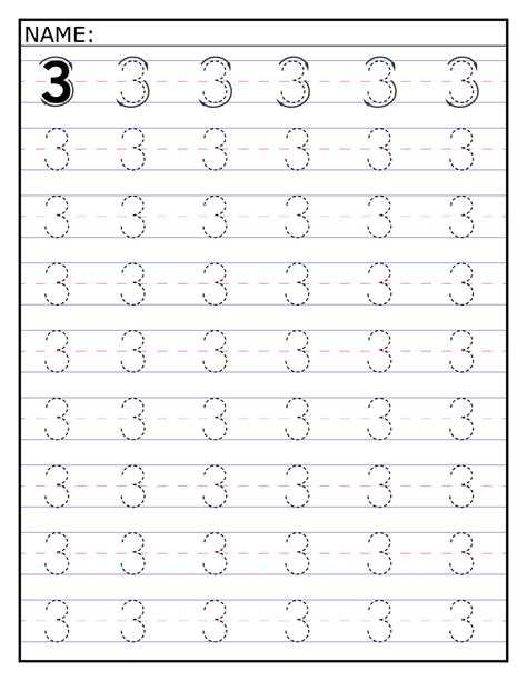Printable 0 50 Number Tracing Worksheets Made By Teachers
