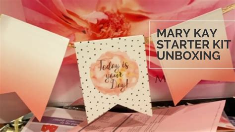 Mary Kay New Consultant Starter Kit Unboxing Prepwithanna Youtube