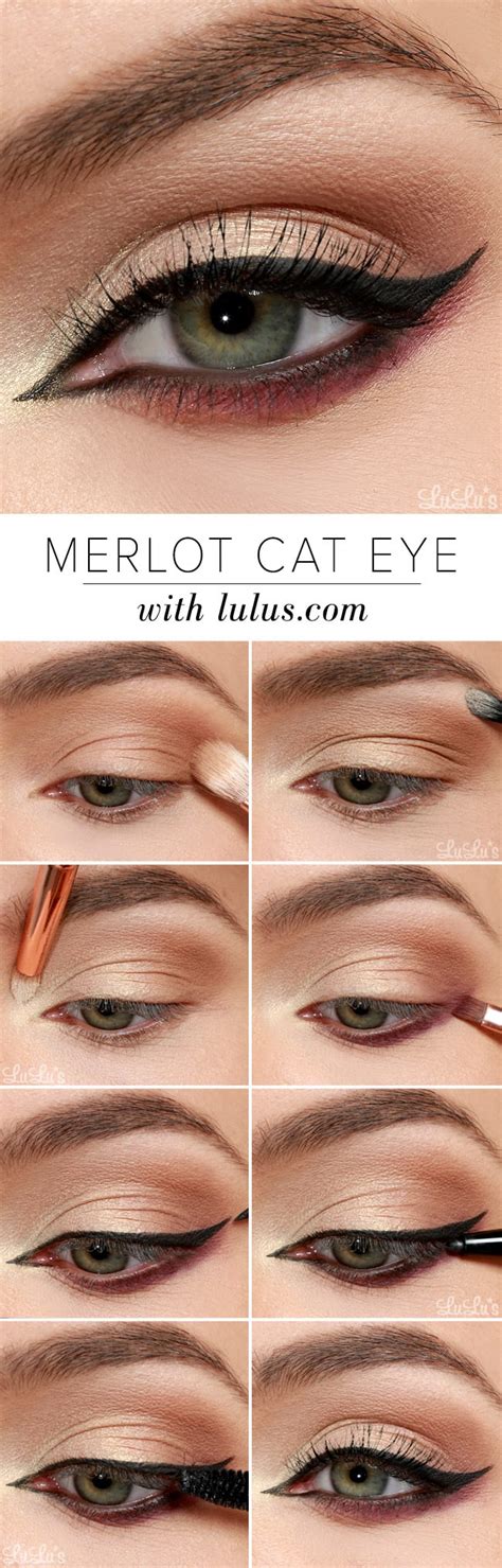 Lulus How To Merlot Cat Eye Makeup Tutorial Lulus Com Fashion Blog