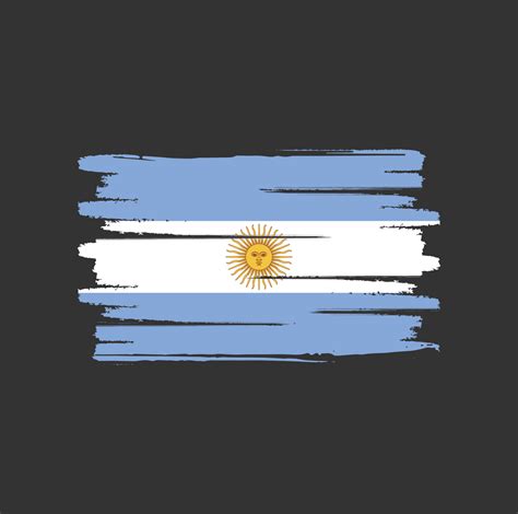 Pinceladas De Bandera Argentina 5946647 Vector En Vecteezy