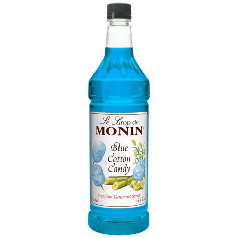 Monin Blue Cotton Candy Flavored Syrup 1 Liter 4 Count Walmart
