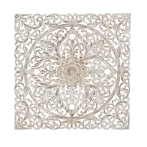 Bungalow Rose Traditional Carved Floral Medallion Wall Decor And Reviews