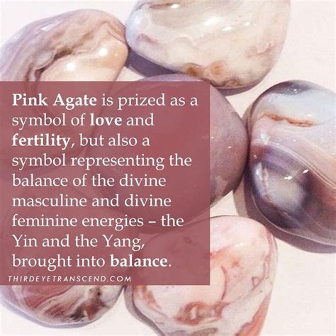Thirdeyetranscend On Instagram “pink Agate Is Prized As A Symbol Of