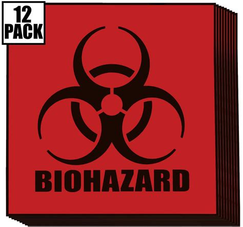 Biohazard Warning Label, 6