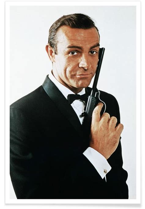 Sean Connery as James Bond póster JUNIQE