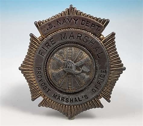 Us Navy Fire Marshal Badge Ideas On Age And Assignment Location Navy
