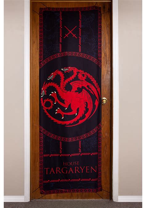 Seven noble families fight for control of the mythical land of westeros. Game of Thrones House Targaryen 26" x 78" Door Banner