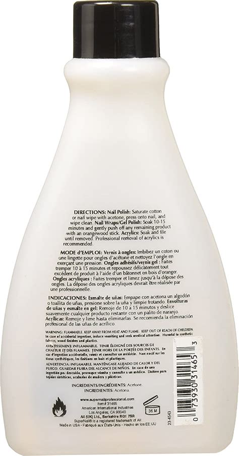 Supernail Pure Acetone Polish Remover 113 Gm Bottle Bigamart