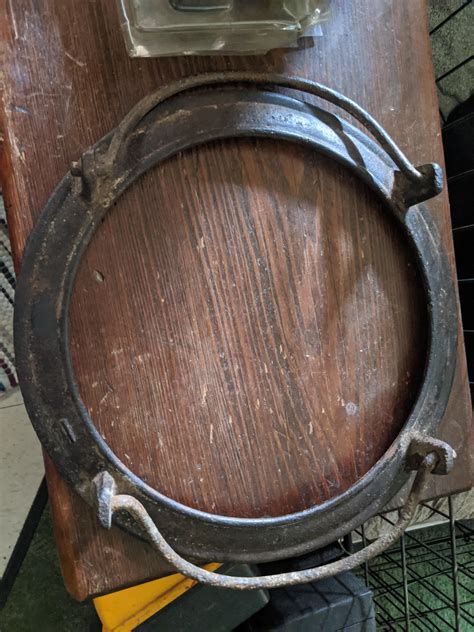 Cast Iron Ring About 12 Wide Handles On Both Sides Rwhatisthisthing