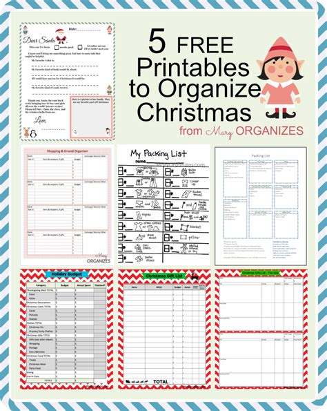 Free Printable Christmas List Organizer
