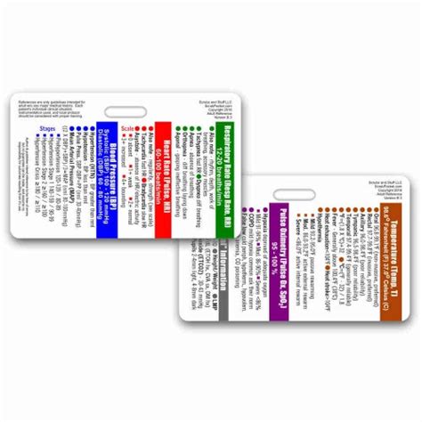 Laboratory Values Badge Card Reference Horizontal For Nurse Etsy