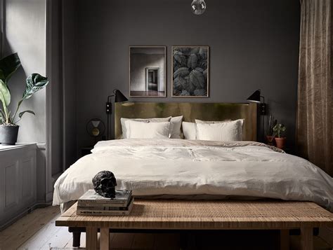 Stylish And Cozy Home With Dark Walls Coco Lapine Design Bedroom