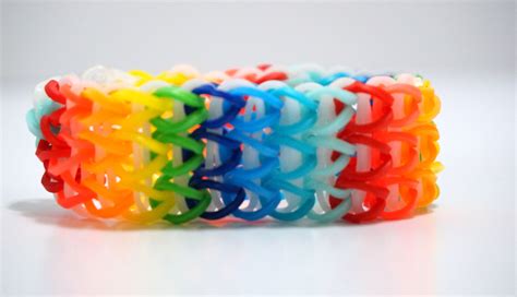 Triple Single Rainbow Loom Bracelet Without Loom With 2 Fork How To