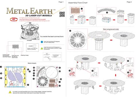 Innovatoys Metal Earth Online Store Free Shipping For All Orders Metal Earth Merry Go