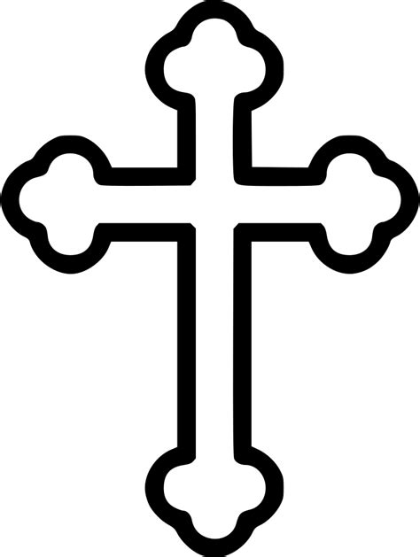 Cross Svg Png Icon Free Download Outline Of Orthodox Cross Clipart