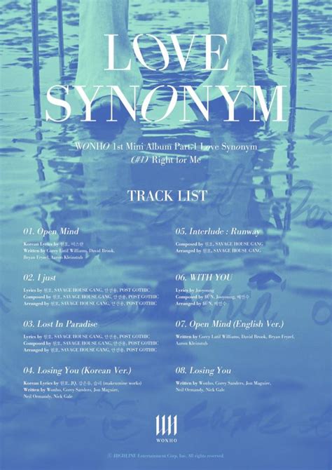 Wonho Unveils An Enthralling Track List For His Debut Album 