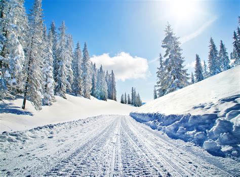 Road Winter Wallpapers High Quality Download Free