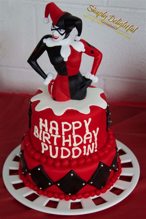 Harley Quinn Themed Birthday Cake Created By Tabitha