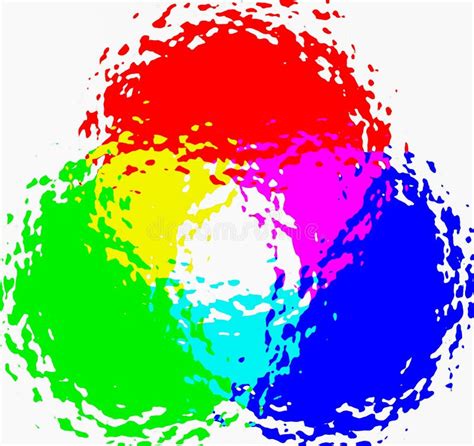 Rgb Red Green Blue Multi Color Rainbow Abstract Background Stock