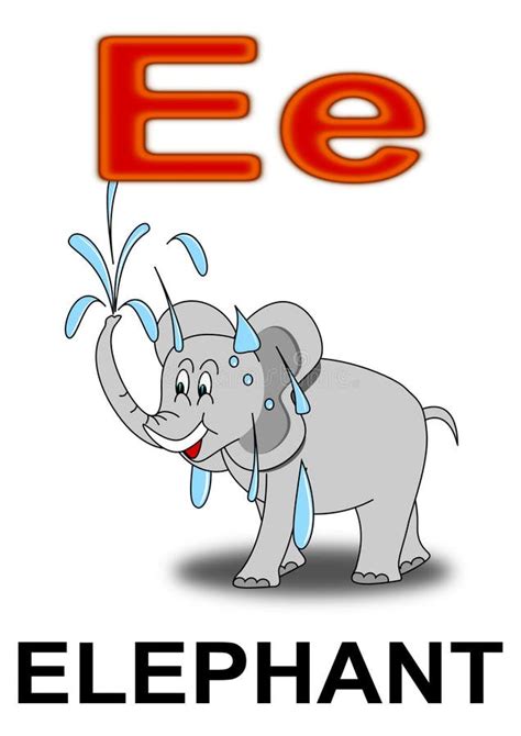 Letra E De Elefante
