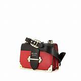 Prada Red Black Handbag Images