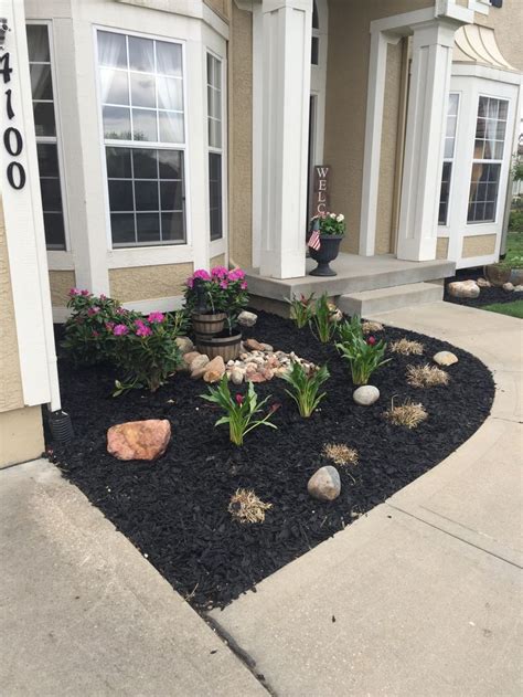 Inspiration For Front Entry Landscaping And An Example Of Our Black
