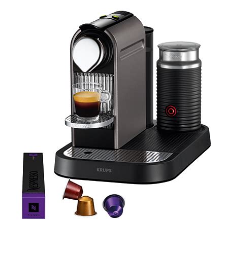 Un design jeune et compact pour un café d'exception ! Krups Citiz Nespresso Coffee Maker & Aeroccino Milk ...