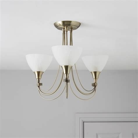 No options have been selected. Alfaro Alabaster 3 Lamp Ceiling light | Departments ...