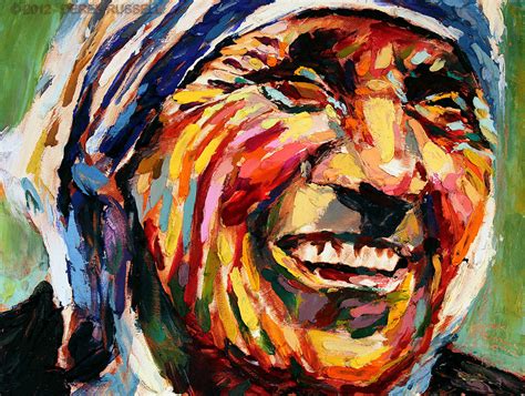 Mother Teresa Original Oil Painting — Derek Russell