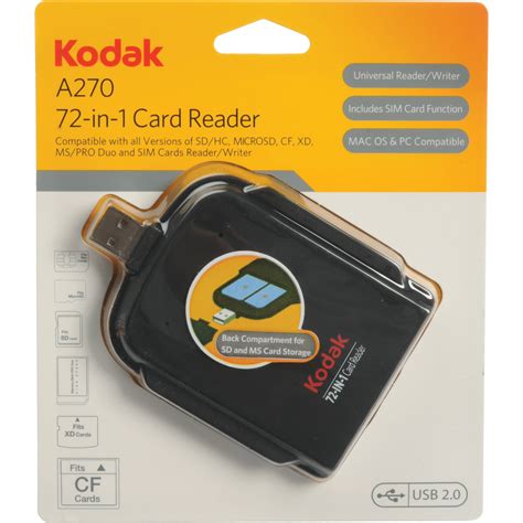 Kodak A270 72-in-1 Card Reader 84037 B&H Photo Video