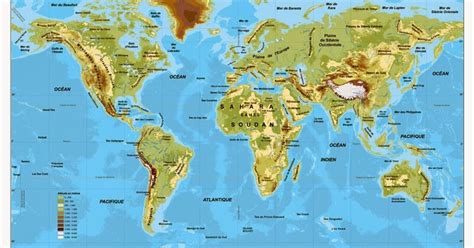 Mapa Físico Del Mundo Mapa Del Mundo