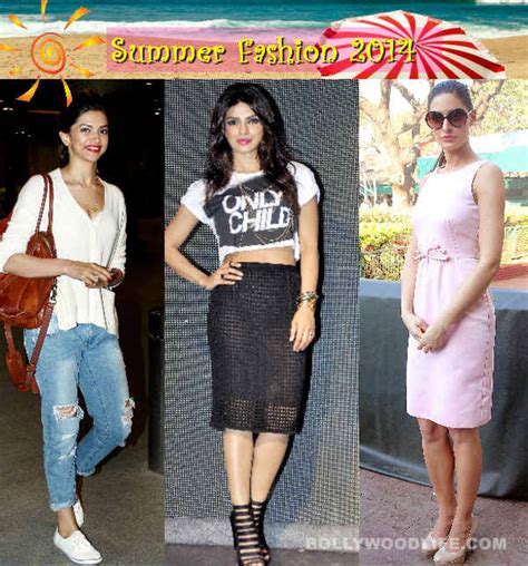 Summer Fashion 2014 Deepika Padukone Priyanka Chopra And Nargis Fakhri Show A Sexy Way To Beat