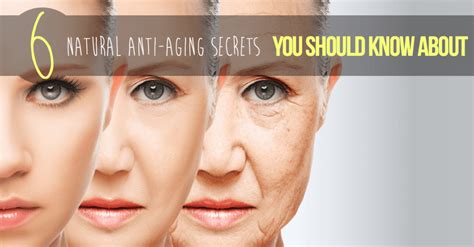 6 Natural Anti Aging Secrets You Should Know About
