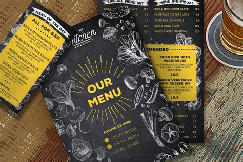 Rustic Restaurant Menu Design Template Place