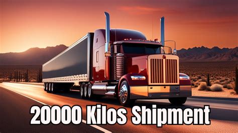 Transporting 20000 Kilos Of Shipment American Truck Simulator Youtube