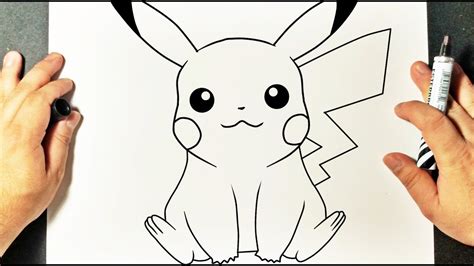 ⚫como Dibujar A Pikachu How To Draw Pikachu Youtube