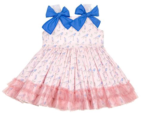 Nos apasiona el mundo de la moda infantil, nos. Lappepa Moda Infantil Vestido Niña Estampado Loros & Mariposas | Missbaby
