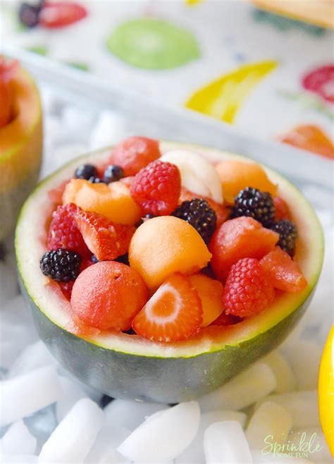 Berry Melon Fruit Bowls And Easy Summer Party Prep ⋆ Sprinkle Some Fun